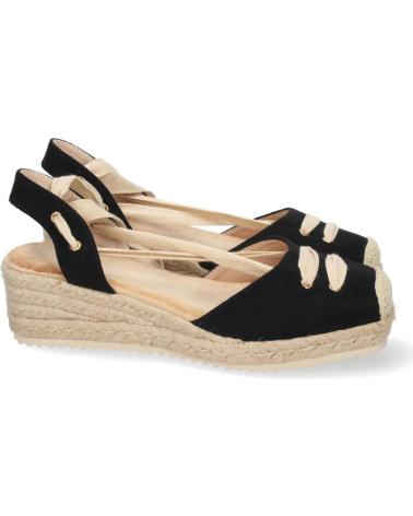 Sandalias LETS SECRET  de Mujer SANDALIAS DE CUA BAJITA NEGRAS PARA MUJER SANDALIAS DE ESPAR  NEGRO