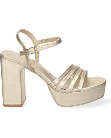 Sandalias LETS SECRET  de Mujer SANDALIA DE TACN PARA MUJER CMODAS PALA DE TIRAS FINAS PLATA  AMARILLO