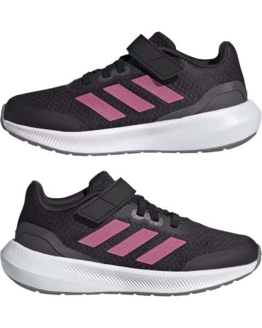 Sportivo per Bambina e Bambino ADIDAS ZAPATILLAS SNEAKERS RUNFALCON 3 0 SPORT ELASTIC LA PARA NINO NEGRO