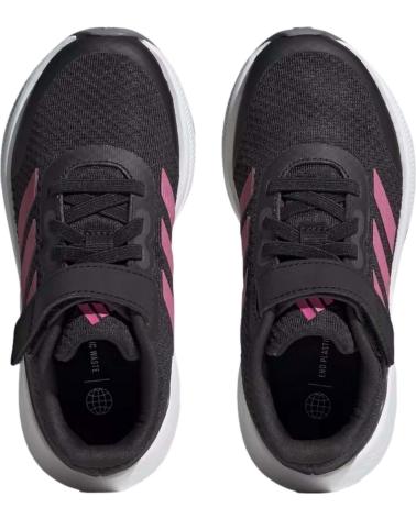 Sportivo per Bambina e Bambino ADIDAS ZAPATILLAS SNEAKERS RUNFALCON 3 0 SPORT ELASTIC LA PARA NINO NEGRO