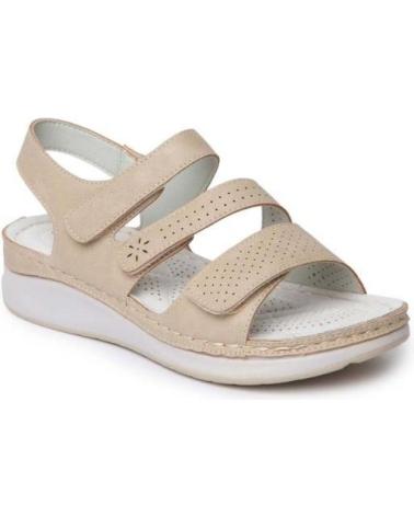 Sandalias CRECENDO  de Mujer SANDALIAS CUNA POPCORN VARIOS 2039  BEIGE