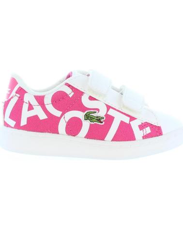 Sapatilhas de Menina e Menino LACOSTE 33SPI1000 CARNABY F50 PNK-WHT