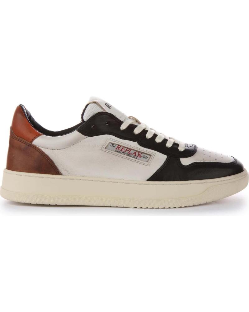 Zapatillas deporte REPLAY  pour Homme ZAPATILLAS RELOAD MIX  BLACK OFF WHITE TAN