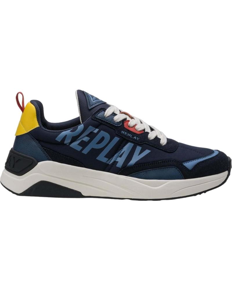 Zapatillas Deporte De Hombre REPLAY ZAPATILLAS TENNET TINT 3 NAVY YELLOW