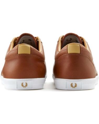 Chaussures FRED PERRY  pour Homme B4330 C55 BASELINE LEATHER  TAN-CHAMPAGNE