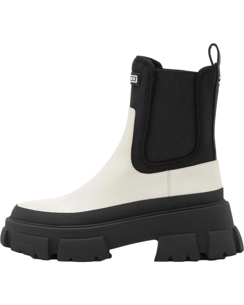 Bottes STEVE MADDEN  pour Femme BOTAS Y BOTINES TRIUMPHAL  WHITE-BLACK