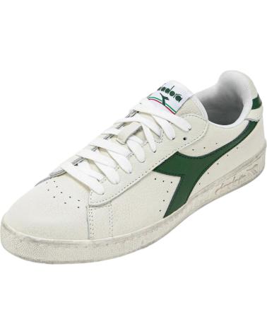Sneaker für Damen und Herren und Junge DIADORA ZAPATILLAS GAMME L LOW WAXED WHITE-FOGLIAGE