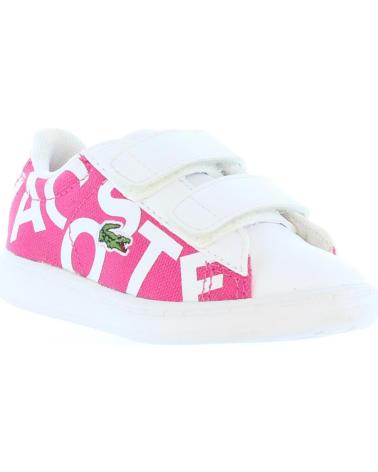 Sapatilhas de Menina e Menino LACOSTE 33SPI1000 CARNABY F50 PNK-WHT