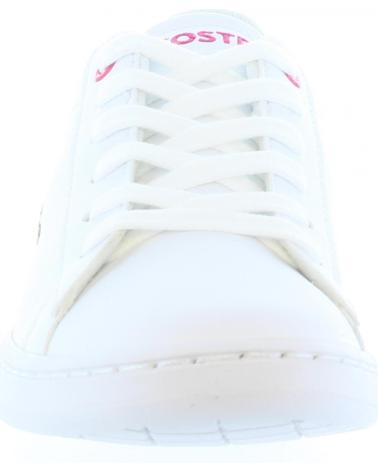 girl and boy sports shoes LACOSTE 33SPC1003 CARNABY  B53 WHT-PNK