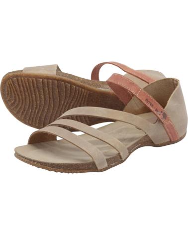 Sandales INTERBIOS  pour Femme SANDALIAS DE MUJER INTER-BIOS 4476 EN  BEIGE-TEJA