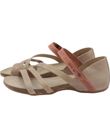 Sandales INTERBIOS  pour Femme SANDALIAS DE MUJER INTER-BIOS 4476 EN  BEIGE-TEJA