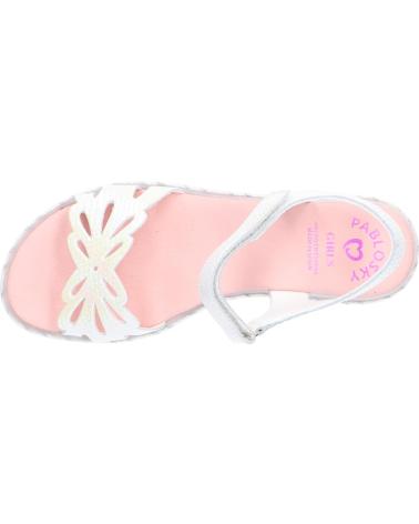 Sandalias PABLOSKY  de Niña SANDALIA REPTIL MULTICOLOR  KANSAS BLANCO