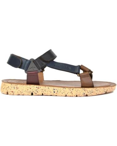 Sandalen KANGAROOS  für Herren SANDALIA CABALLERO  COMB MARRON-CUERO-BURDEOSCOMB MARRON-CUERO-BU