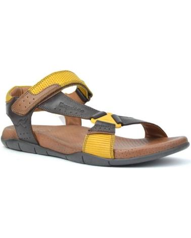 Sandalen KANGAROOS  für Herren SANDALIA CABALLERO  PIEL COMB MARRON-MOSTAZAPIEL COMB MARRON-MOS