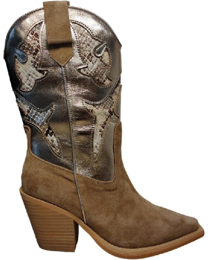 Bronze colored women's boots top