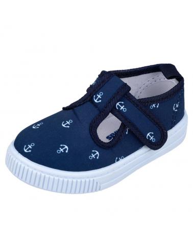 Deportivas BUBBLE BOBBLE  de Niño BUBBLE KIDS C171 PEPITOS LONA NIÑO  AZUL