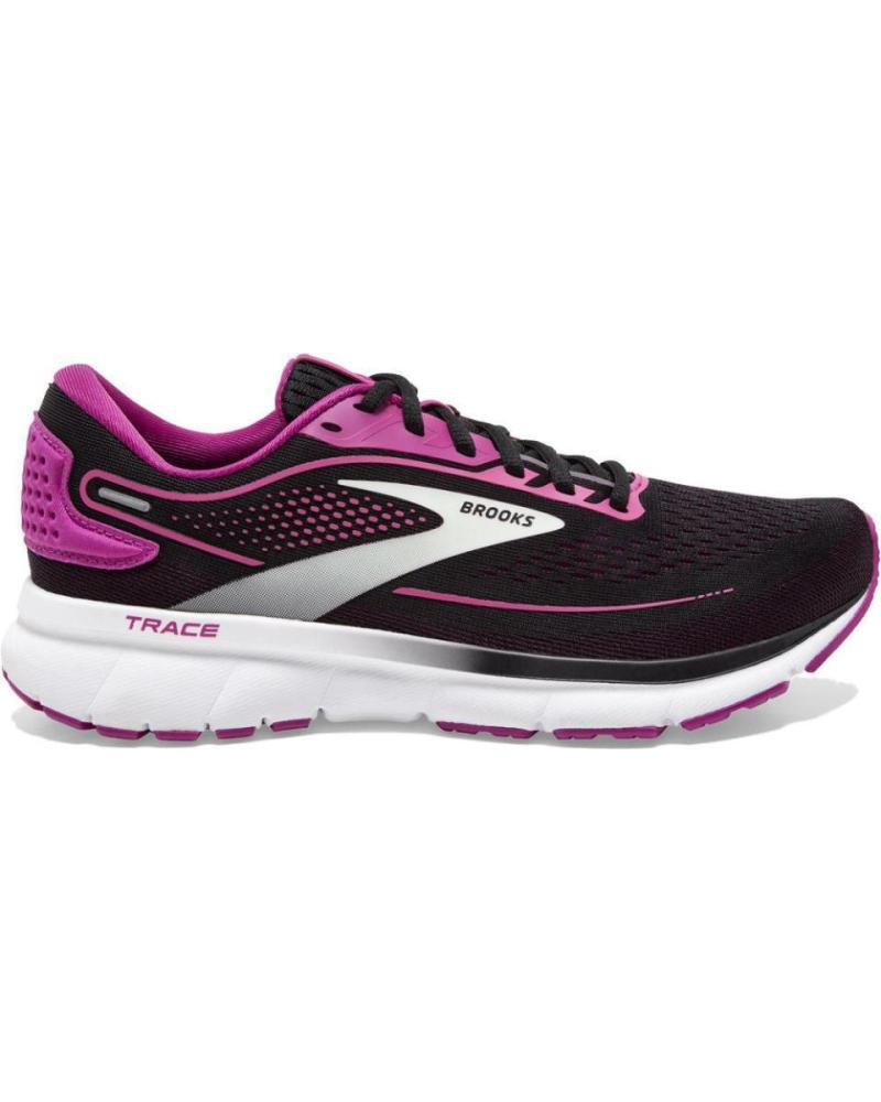 Zapatillas deporte BROOKS  de Mujer 1203751B036 TRACE 2  BLACK-FESTIVAL FUCHSIA-PINK FLAMBE