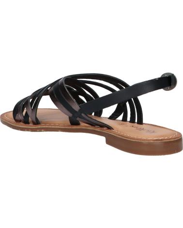 Woman Sandals KICKERS 858180-50 ETRUSK 81 NOIR ARGENT