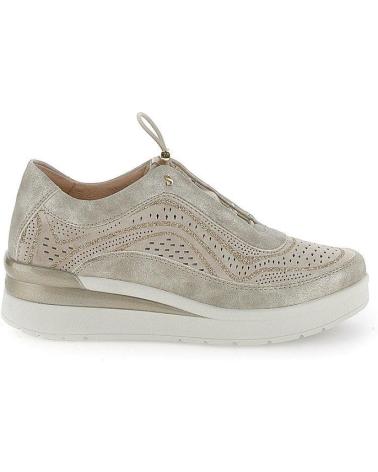 Woman Trainers STONEFLY CREAM 38 S LAMINATED-VELOUR 221039 BEIGE  MARRóN