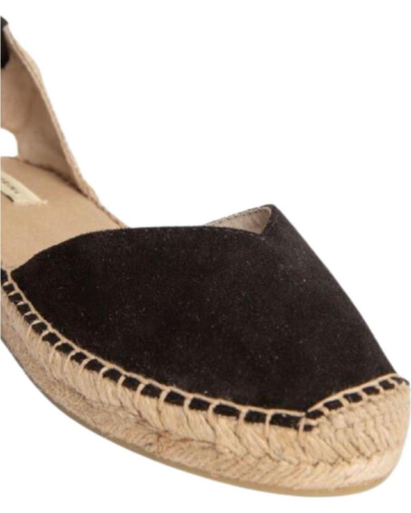 Cuñas Esparto Negro Sandalias Corina Esparto ▷ Alpargatas Corina