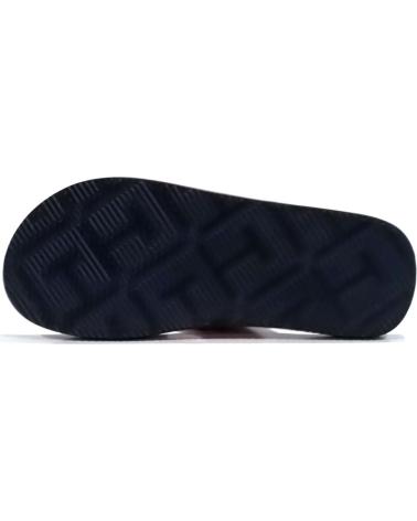 Man Flip flops TOMMY HILFIGER CHANCLA CASUAL DE TELA Y PIEL  CONAC