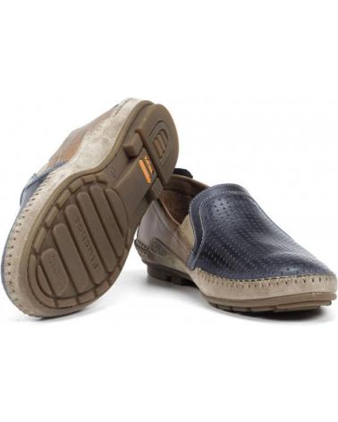 FLUCHOS - MOCASIN HOMBRE F1172 SURF AZUL-CUERO VARIOS COLORES