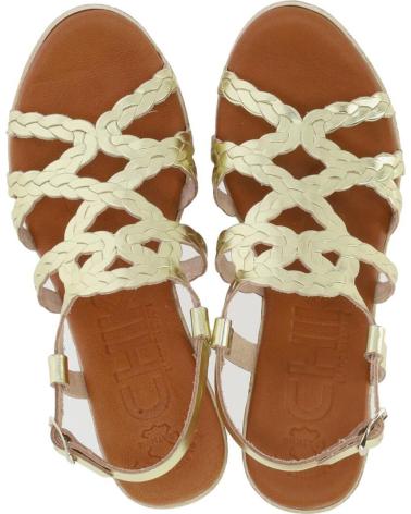 Sandales CHIKA10  pour Femme YUNKERA 01  PLATINO-LG GOLD