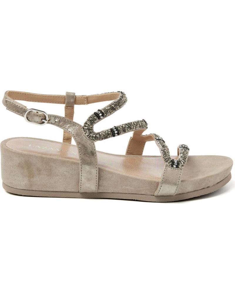 Woman Sandals LAZAMANI SANDALIA DE CUNA CON TIRAS DE  PORCINI