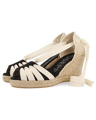 Zapatos de cuña GIOSEPPO  de Mujer SANDALIAS CUA ESPARTO 66029  NEGRO