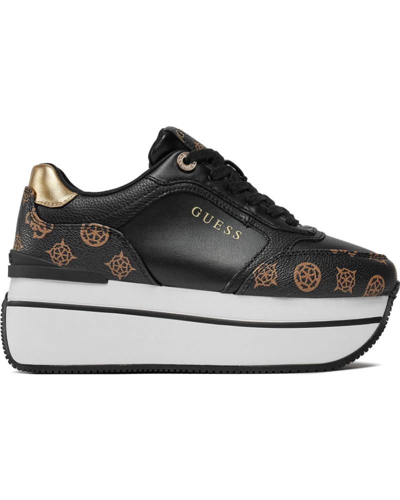 Sapatilhas GUESS  de Mulher CAMRIO4 FLPCM4 FAL12 BLACK-BROWN  NEGRO