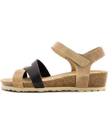 Sandalias 20 VEINTE TREND  de Mujer SANDALIA VELCROS MABEL  ARENA - MOKA