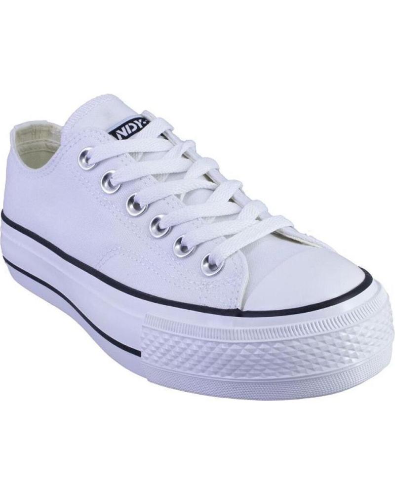 Zapatillas Deporte De Mujer ANDY Z 1001 LONAS DE MUJER PLATAFORMA SUELA Y PUNTERA BLANCO