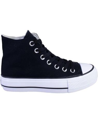 Zapatillas Deporte De Mujer ANDY Z 1002 LONAS DE MUJER PLATAFORMA SUELA Y PUNTERA NEGRO