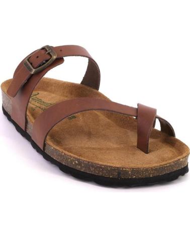Sandales AUTENTI  pour Femme 3572 ZUECOS O MULES DE MUJER PIEL  CUERO