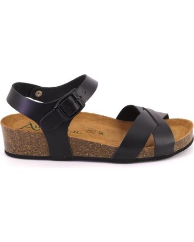 Woman Sandals AUTENTI 7656 SANDALIAS DE MUJER PIEL  NEGRO