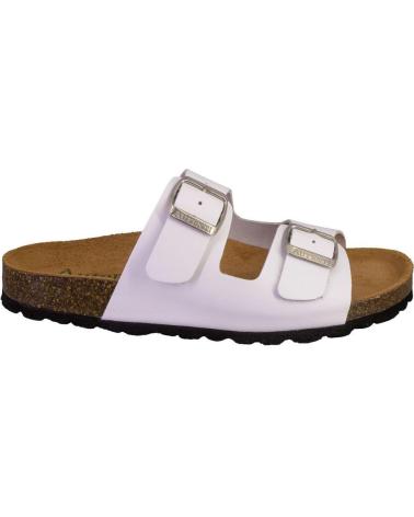 Sandalias AUTENTI  de Mujer 11096 ZUECOS O MULES DE MUJER PIEL  BLANCO