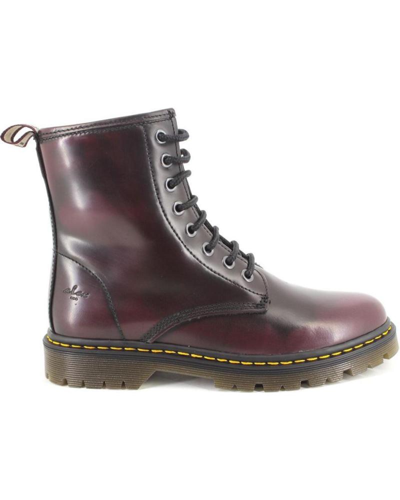 Botines   de Mujer ALEX BM2454 BOTAS PIEL CON LAZOS  BURDEOS