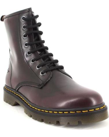 Botines   de Mujer ALEX BM2454 BOTAS PIEL CON LAZOS  BURDEOS