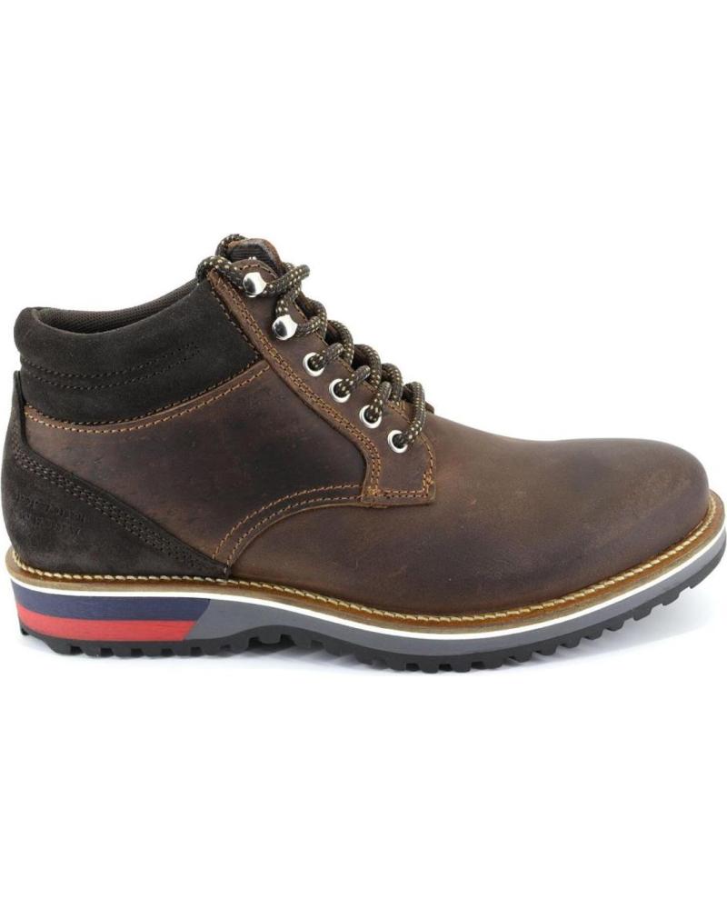 Botines   de Hombre ALEX BM4746 BOTAS DE HOMBRE DE LAZOS PIEL  MARRON