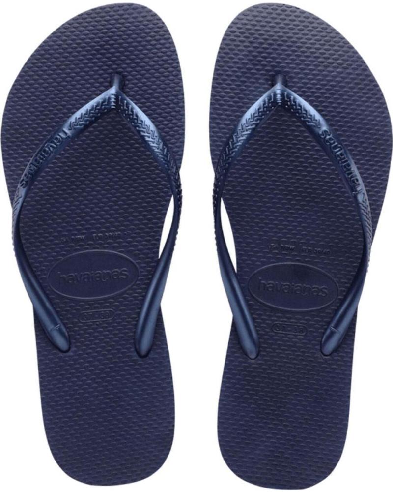 Tongs HAVAIANAS  pour Femme CHANCLAS NAVY BLUE SLIM FLIP FLOPS  555