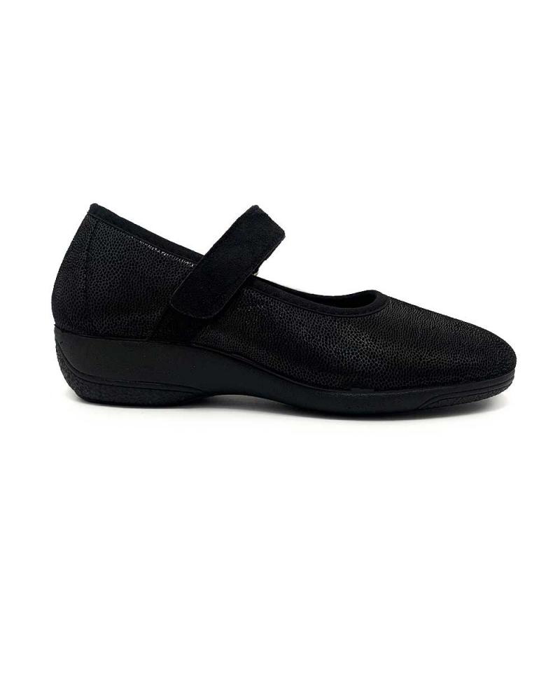 Calzado De Casa De Mujer ZAPATÍSIMOS MERCEDITAS CONFORT CON TEJIDO ELASTICO LYS  NEGRO