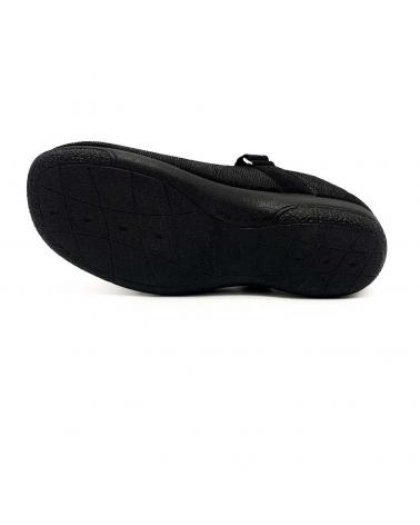 Calzado De Casa De Mujer ZAPATÍSIMOS MERCEDITAS CONFORT CON TEJIDO ELASTICO LYS  NEGRO