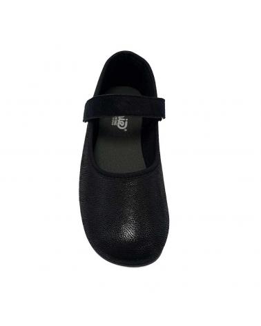 Calzado De Casa De Mujer ZAPATÍSIMOS MERCEDITAS CONFORT CON TEJIDO ELASTICO LYS  NEGRO