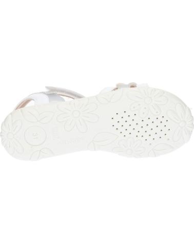 Sandalen für Mädchen GEOX J258ZA 054AJ J S HAITI C0007 WHITE-SILVER
