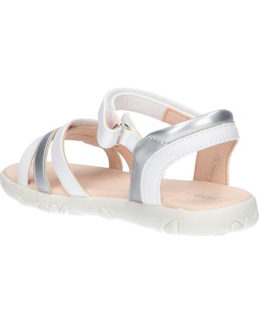 Sandalen für Mädchen GEOX J258ZA 054AJ J S HAITI C0007 WHITE-SILVER