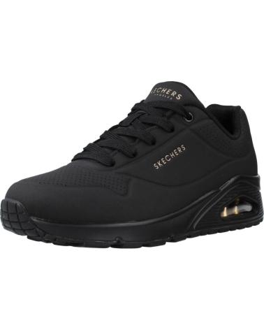 SKECHERS ZAPATILLAS MUJER MODELO UNO -STAND ON AIR COLOR NEGRO BBK