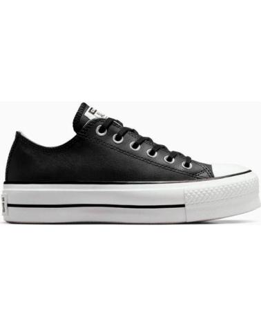 CONVERSE ZAPATILLAS CHUCK TAYLOR ALL STAR PLATFORM CLEAN LEATHER NEGRO