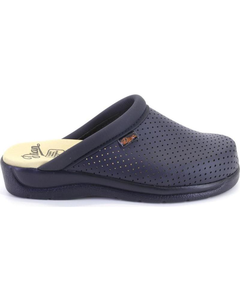 Zuecos DIAN  de Mujer PISA ZUECOS O MULES DE MUJER PIEL  AZUL MARINO