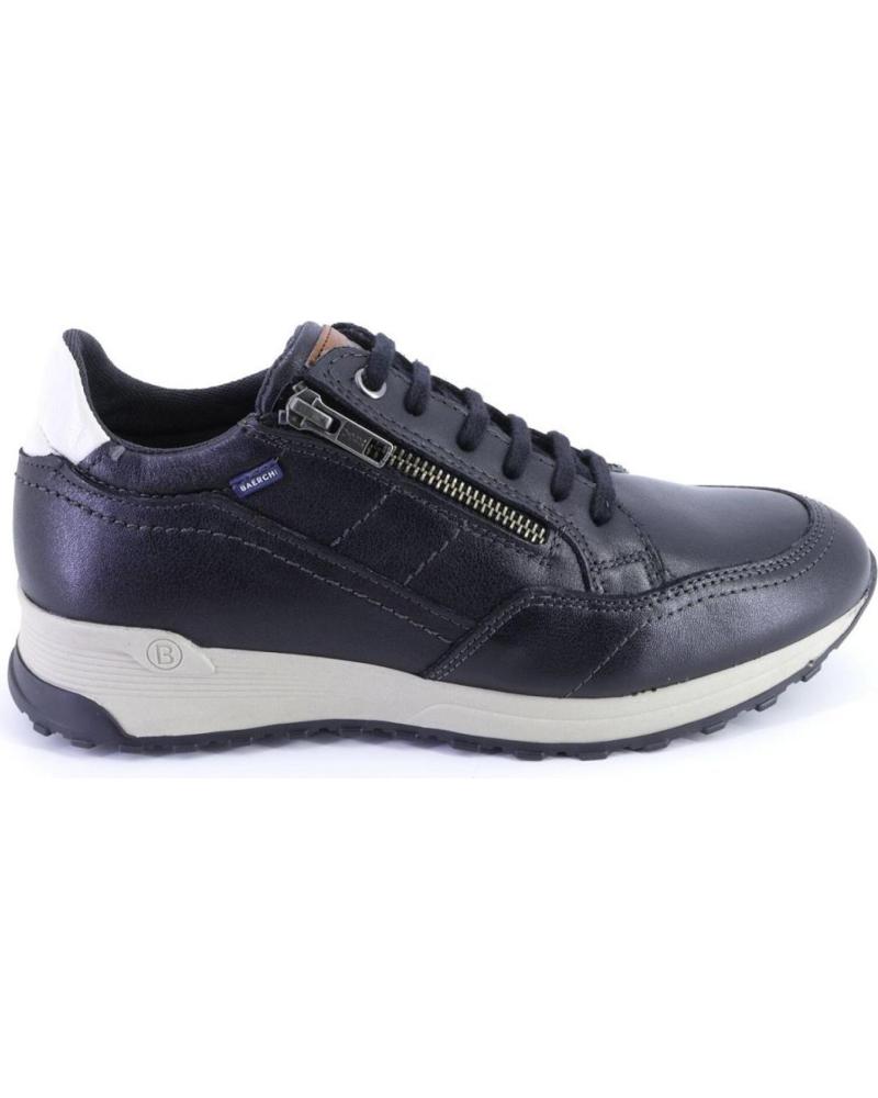 Zapatos BAERCHI  de Hombre 1300 ZAPATILLAS CASUAL DE HOMBRE PIEL  NEGRO