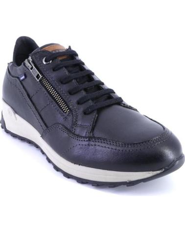 Zapatos BAERCHI  de Hombre 1300 ZAPATILLAS CASUAL DE HOMBRE PIEL  NEGRO